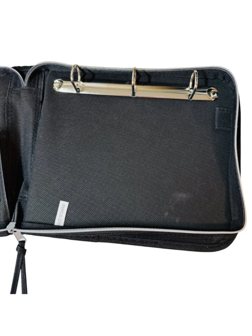 RoadPro Durable 3-Ring Zippered Binder With Multiple Interior Pockets - Black